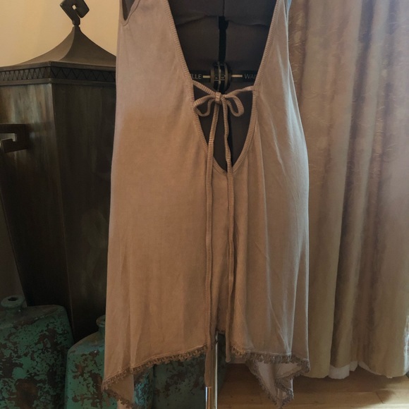 POL Washed Jersey Swing Dress/Tunic Beige Latte S and M - Picture 9 of 12